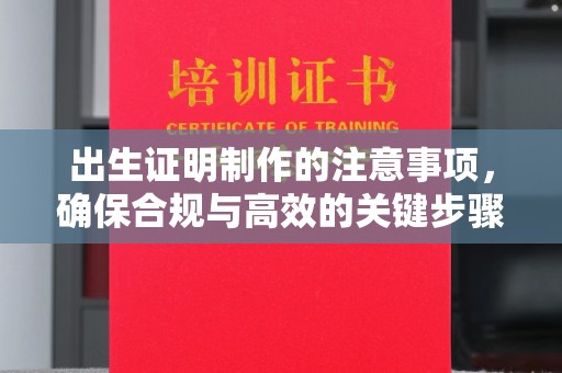 莺歌出生证明制作的注意事项，确保合规与高效的关键步骤