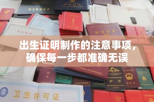 莺歌出生证明制作的注意事项，确保每一步都准确无误