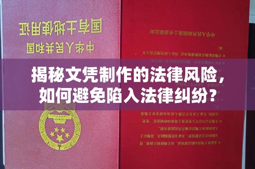 莺歌揭秘文凭制作的法律风险，如何避免陷入法律纠纷？