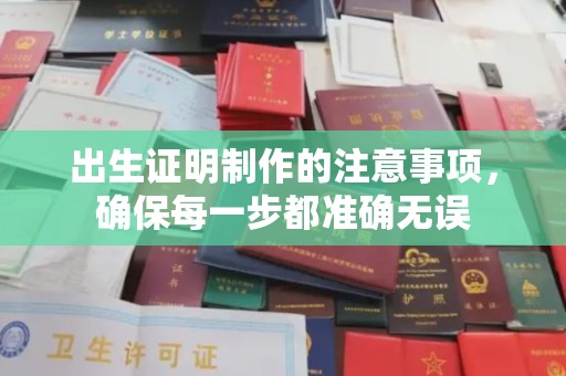 莺歌出生证明制作的注意事项，确保每一步都准确无误