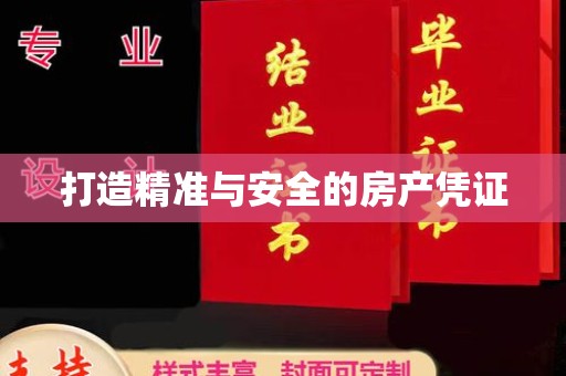 莺歌打造精准与安全的房产凭证
